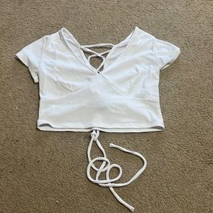 White Crop top
